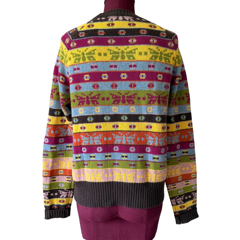 Toad&Co Sweater Cazadero Crewneck Wool Blend Fair Isle Multicolor Small - Picture 3 of 8